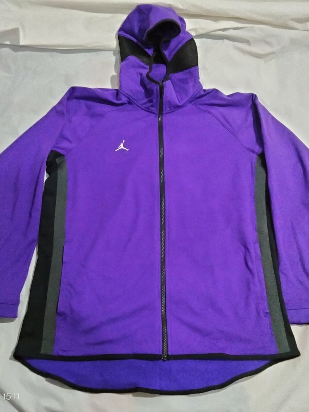Nike Jordan Therma-FIT Showtime Full Zip Hoodie Mens L Purple FQ5378-545 $95